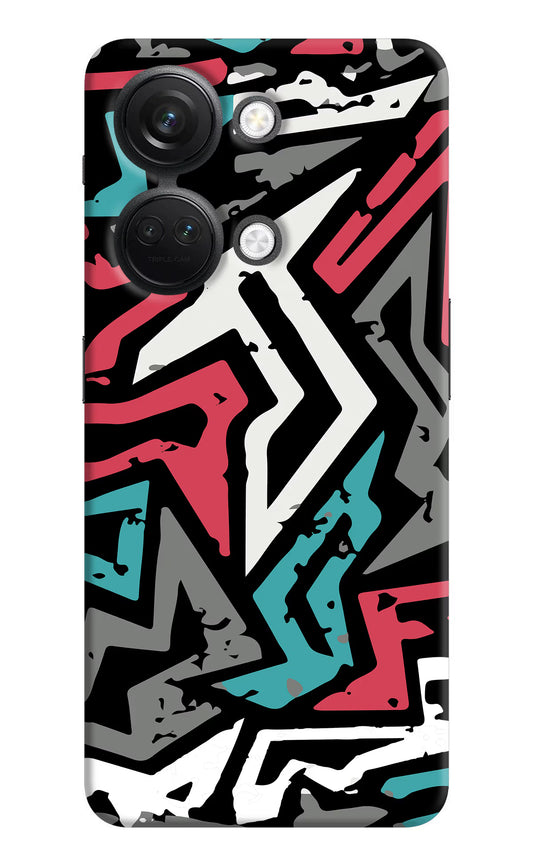 Geometric Graffiti OnePlus Nord 3 5G Hard Case Back Cover by Casekaro