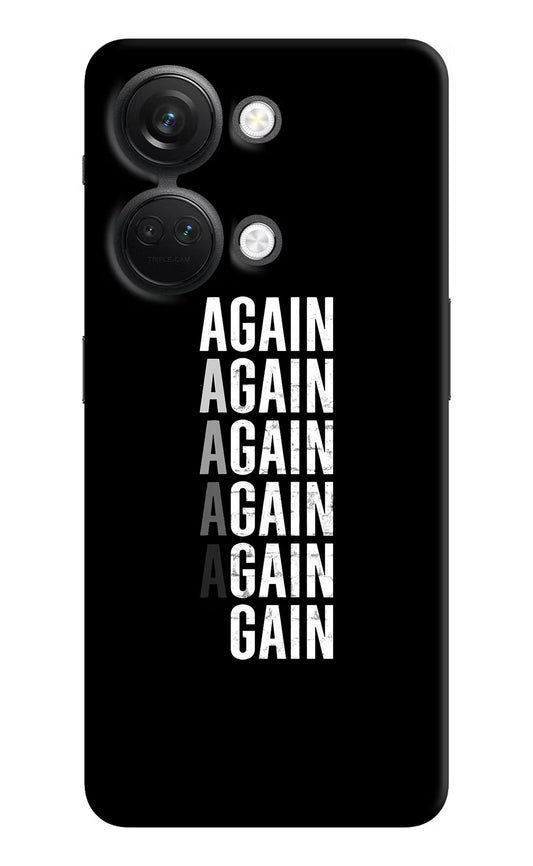 Again Again Gain OnePlus Nord 3 5G Hard Case Back Cover by Casekaro