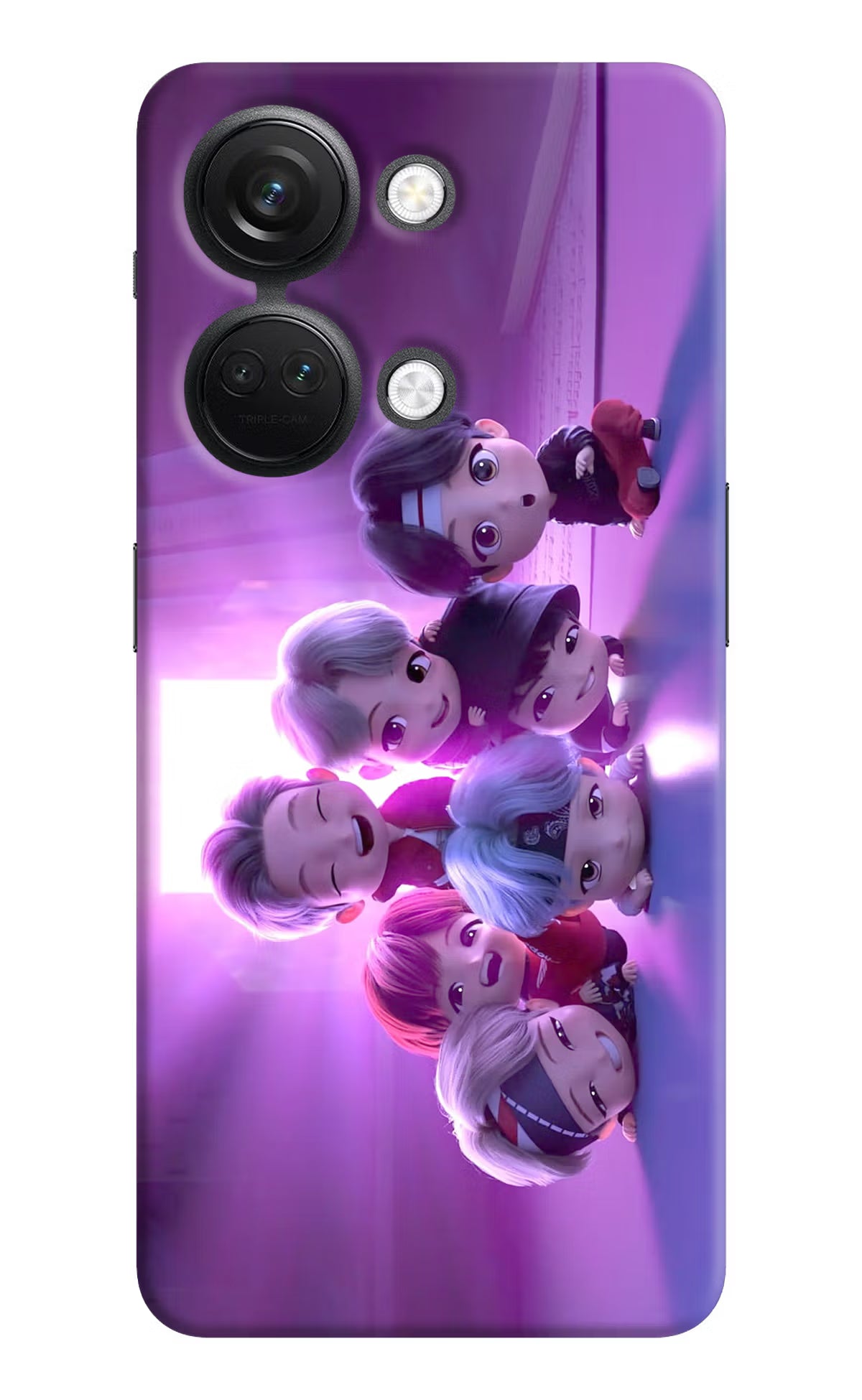 BTS Chibi OnePlus Nord 3 5G Hard Case Back Cover by Casekaro