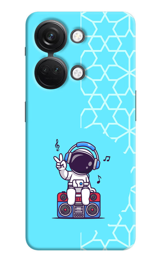 Cute Astronaut Chilling OnePlus Nord 3 5G Hard Case Back Cover by Casekaro