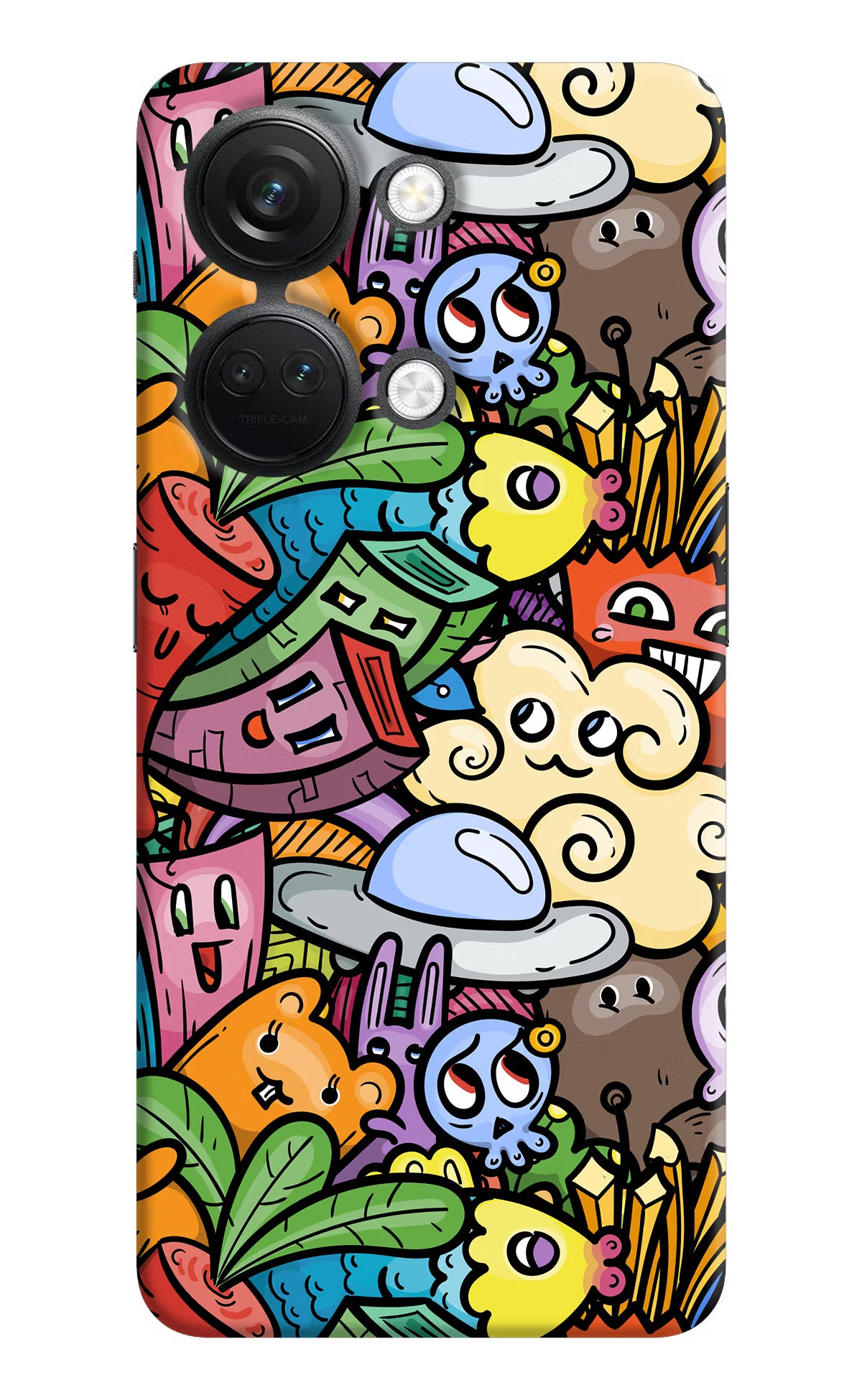 Veggie Doodle OnePlus Nord 3 5G Hard Case Back Cover by Casekaro