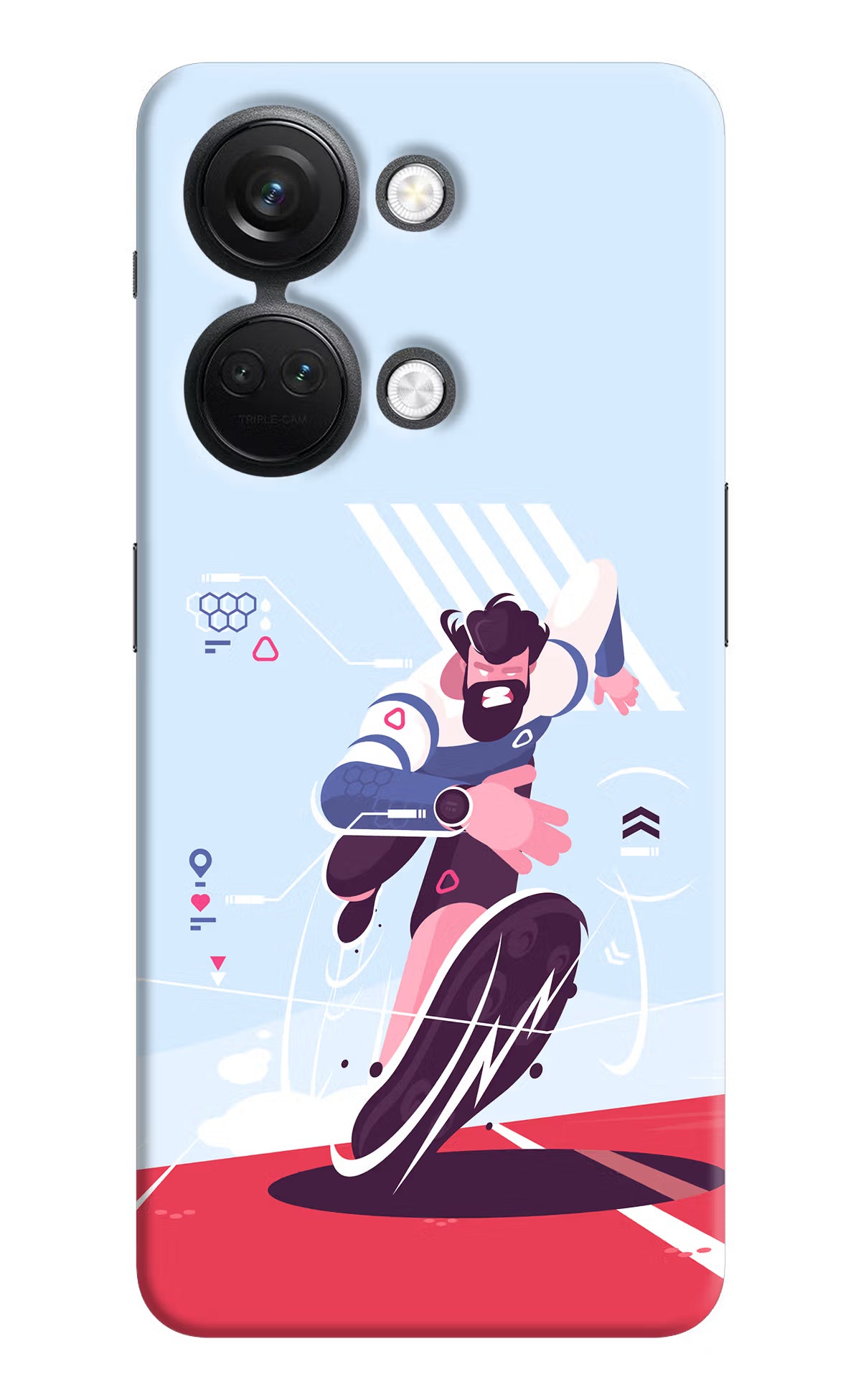 Run Pro OnePlus Nord 3 5G Hard Case Back Cover by Casekaro