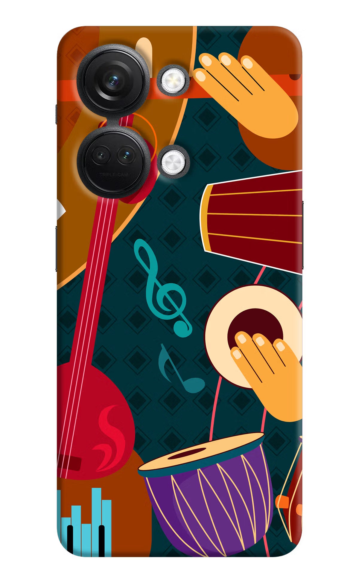 Music Instrument OnePlus Nord 3 5G Hard Case Back Cover by Casekaro