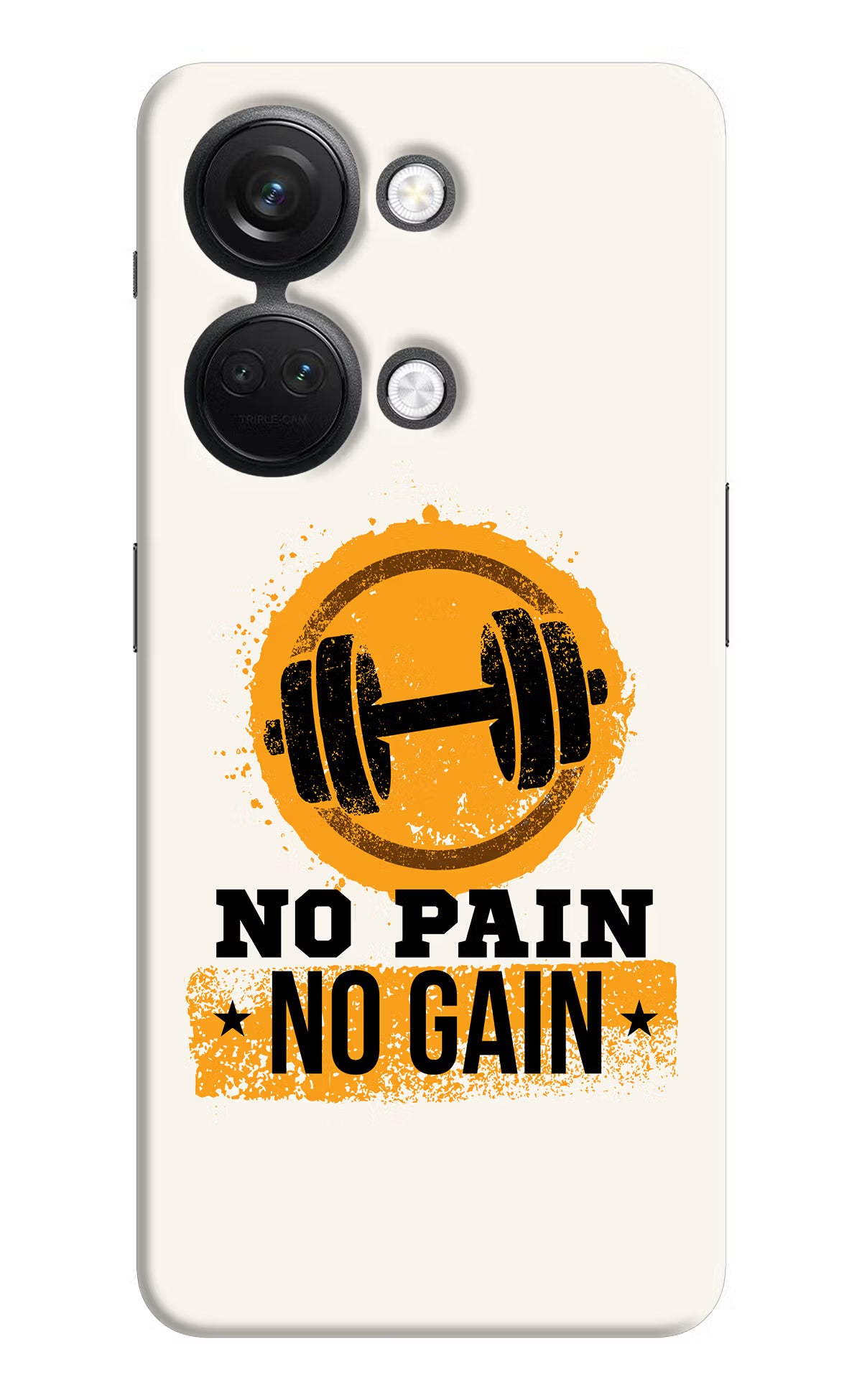 No Pain No Gain OnePlus Nord 3 5G Hard Case Back Cover by Casekaro