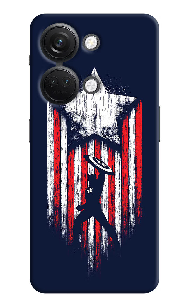 Captain America Marvel Art OnePlus Nord 3 5G Hard Case Back Cover by Casekaro