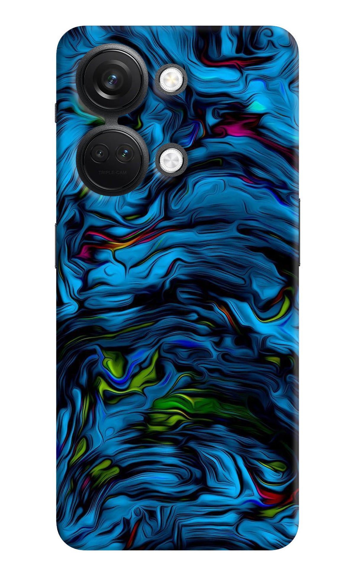 Dark Blue Abstract OnePlus Nord 3 5G Back Cover