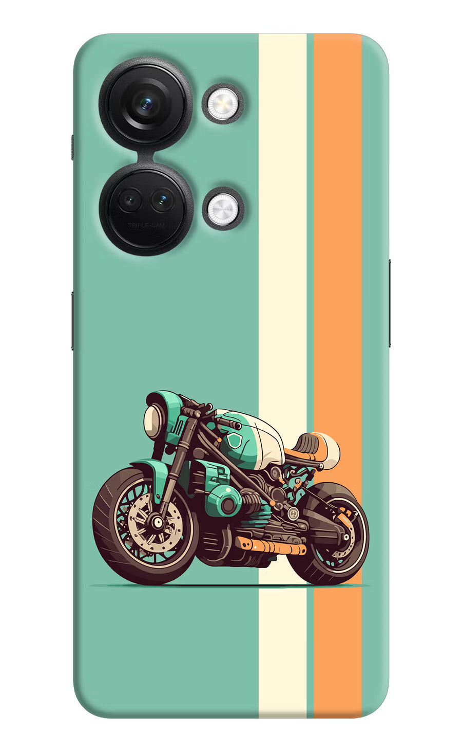 Striped Moto Drift OnePlus Nord 3 5G Back Cover, Hard case
