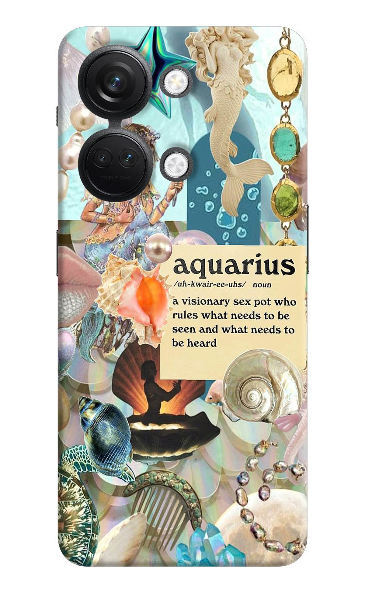 Aquarius Zodiac OnePlus Nord 3 5G Hard Case Back Cover by Casekaro