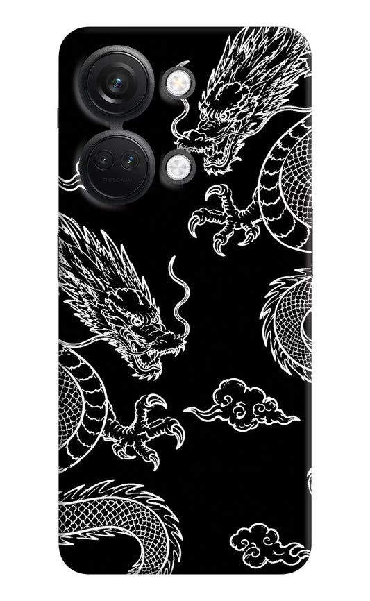 Twin Dragons OnePlus Nord 3 5G Hard Case Back Cover by Casekaro