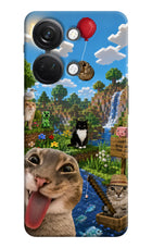 Minecraft Cat Chaos OnePlus Nord 3 5G Hard Case Back Cover by Casekaro