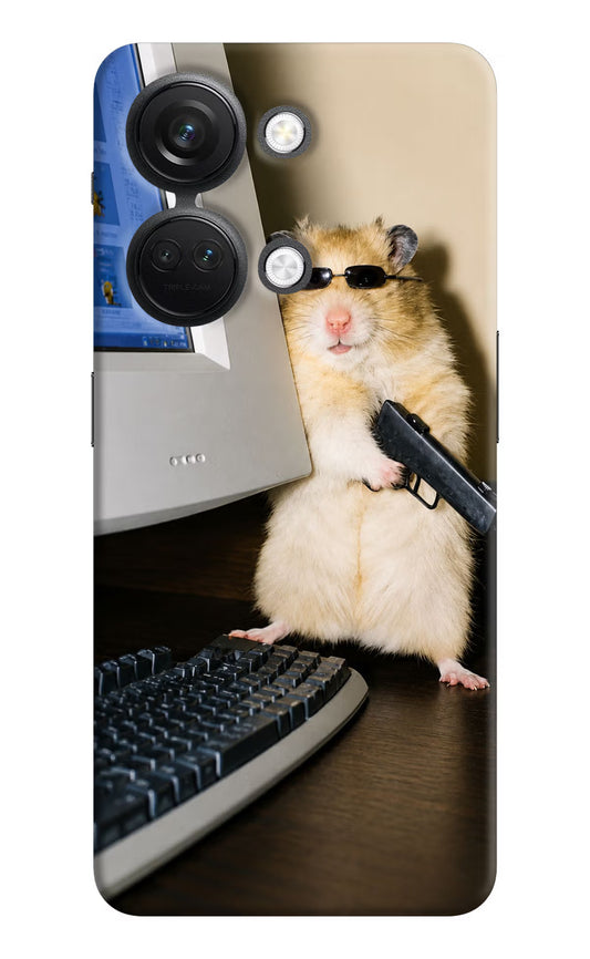 Hacker Hamster OnePlus Nord 3 5G Hard Case Back Cover by Casekaro