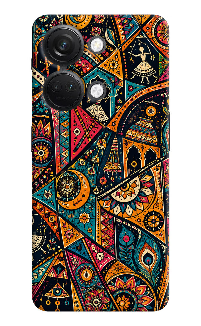 Folk Print OnePlus Nord 3 5G Hard Case Back Cover by Casekaro