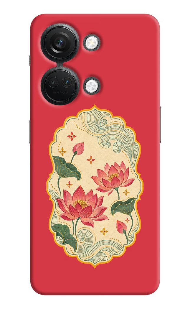 Pink Lotus OnePlus Nord 3 5G Hard Case Back Cover by Casekaro