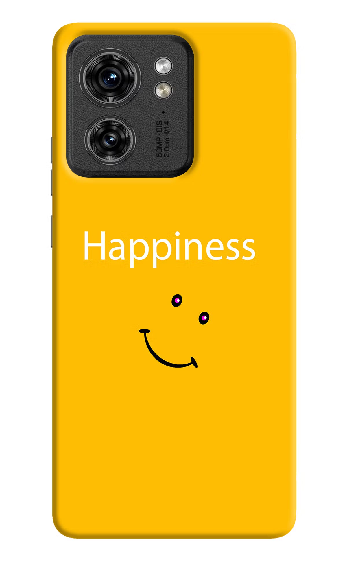 Happiness With Smiley Moto Edge 40 Hard Case Back Cover by Casekaro