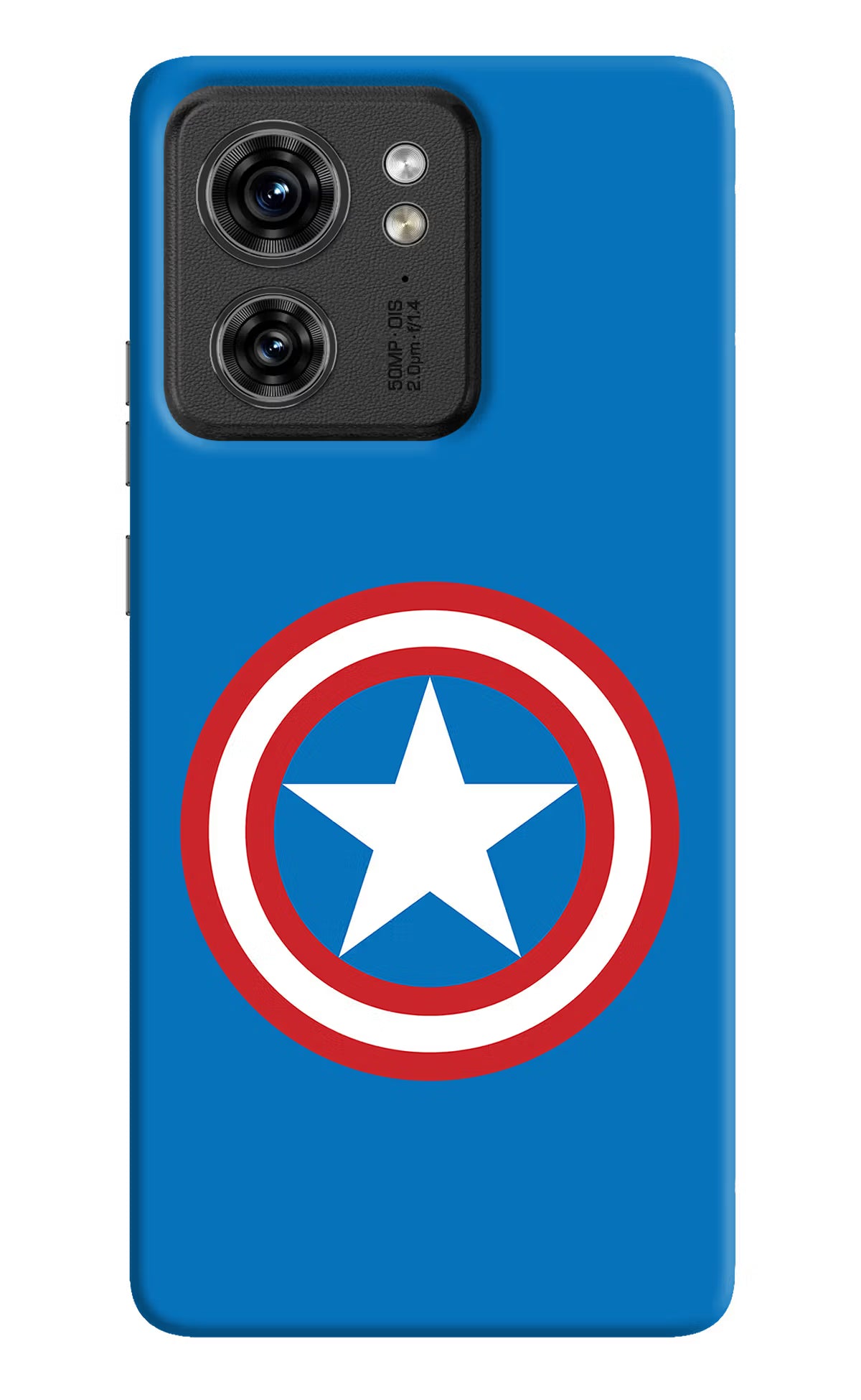 Captain America Logo Moto Edge 40 Hard Case Back Cover by Casekaro