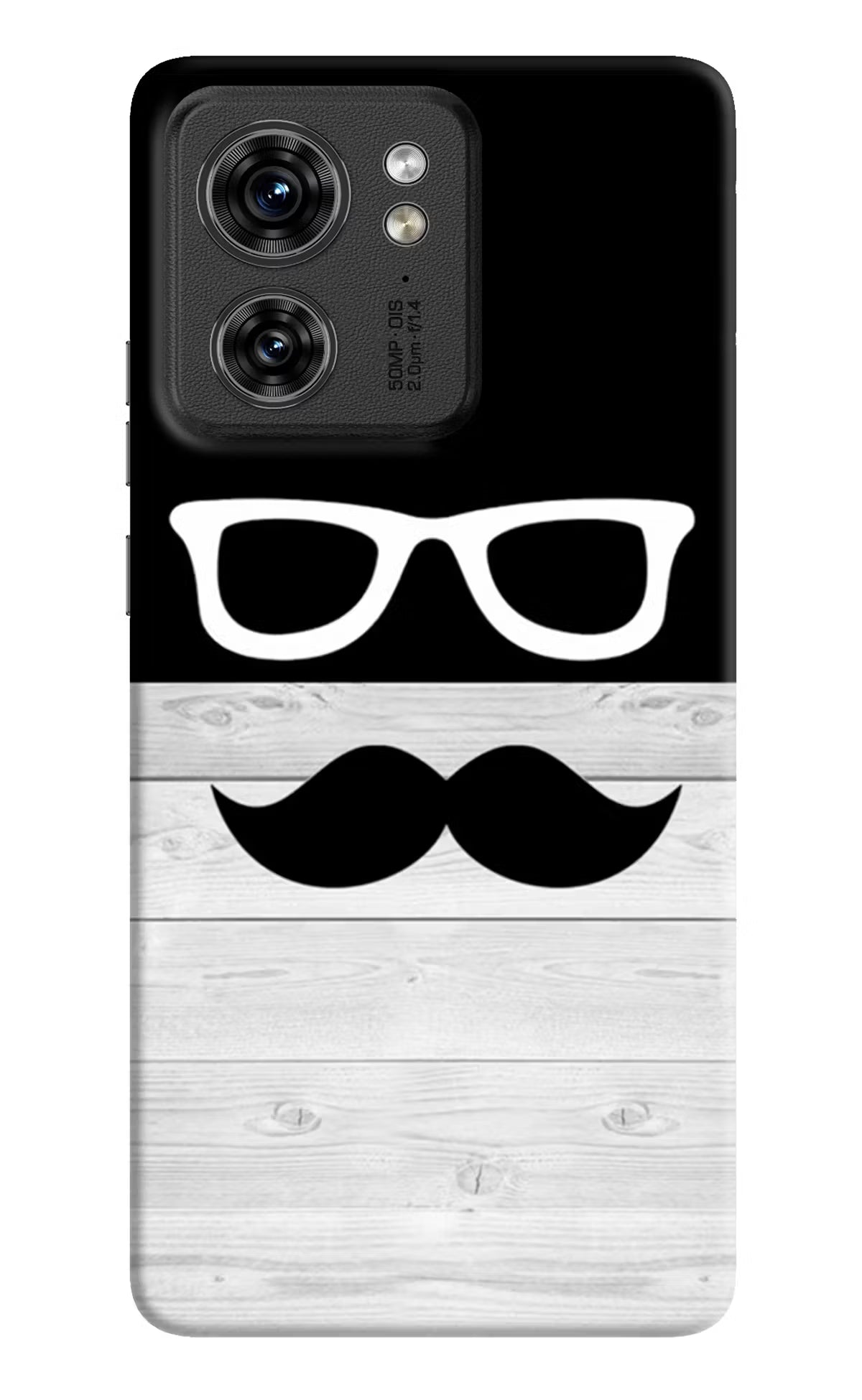 Mustache Moto Edge 40 Hard Case Back Cover by Casekaro