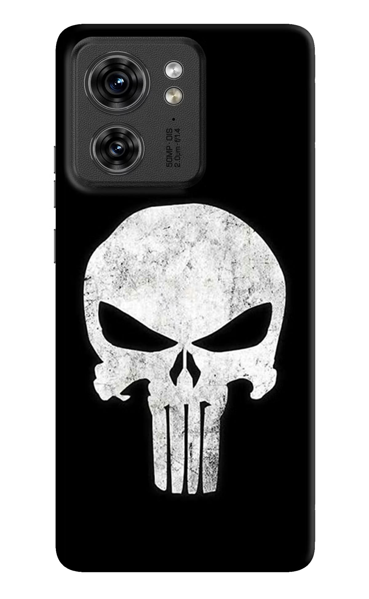 Punisher Skull Moto Edge 40 Hard Case Back Cover by Casekaro