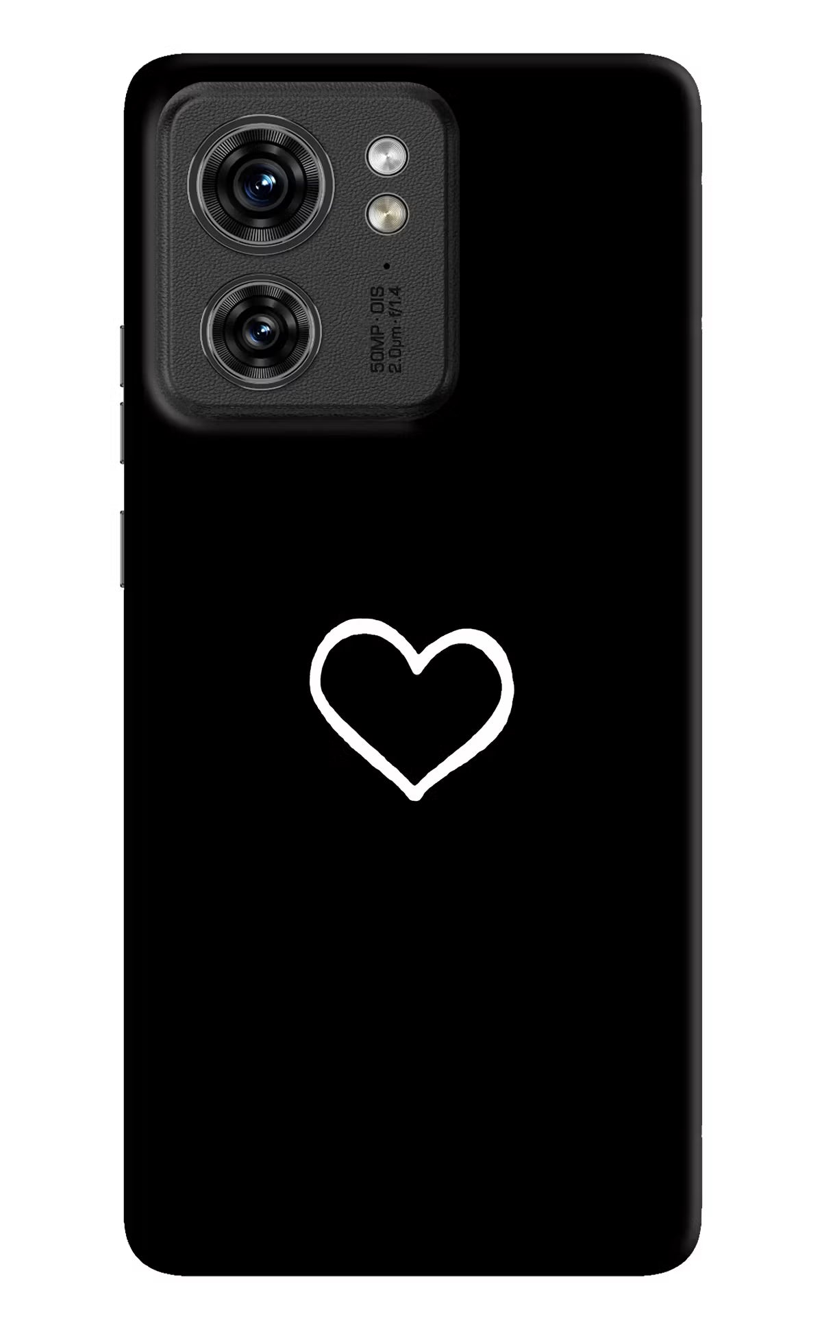 Heart Moto Edge 40 Hard Case Back Cover by Casekaro