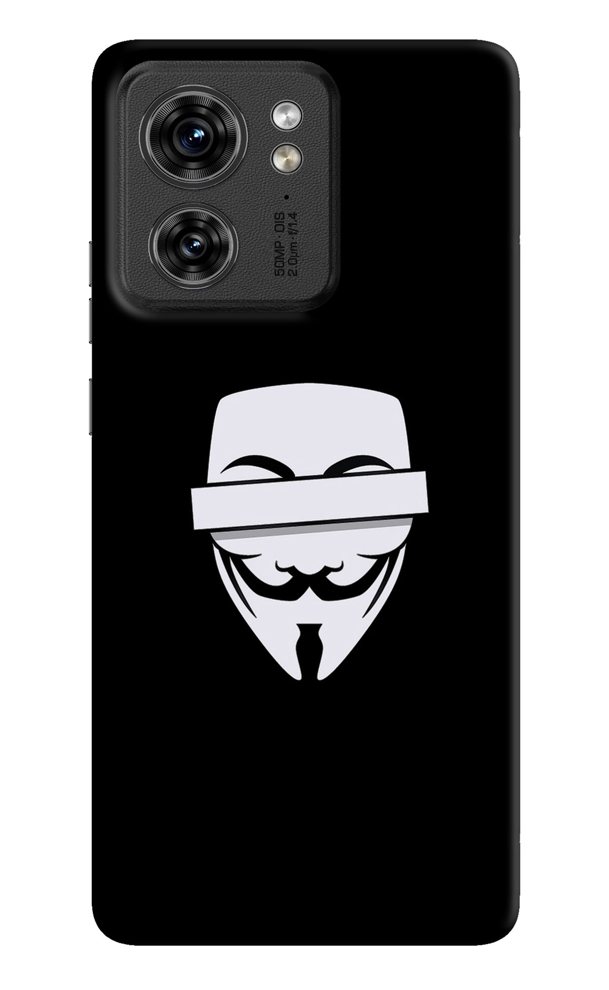 Anonymous Face Moto Edge 40 Back Cover