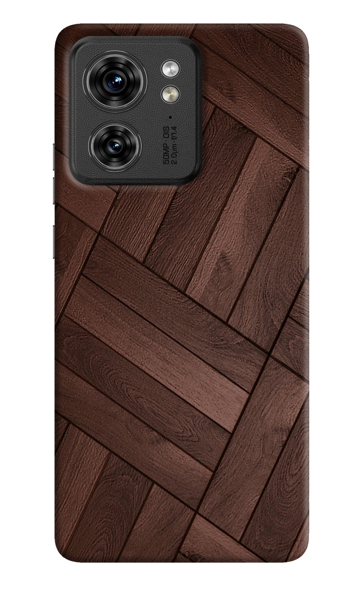 Wooden Texture Design Moto Edge 40 Back Cover