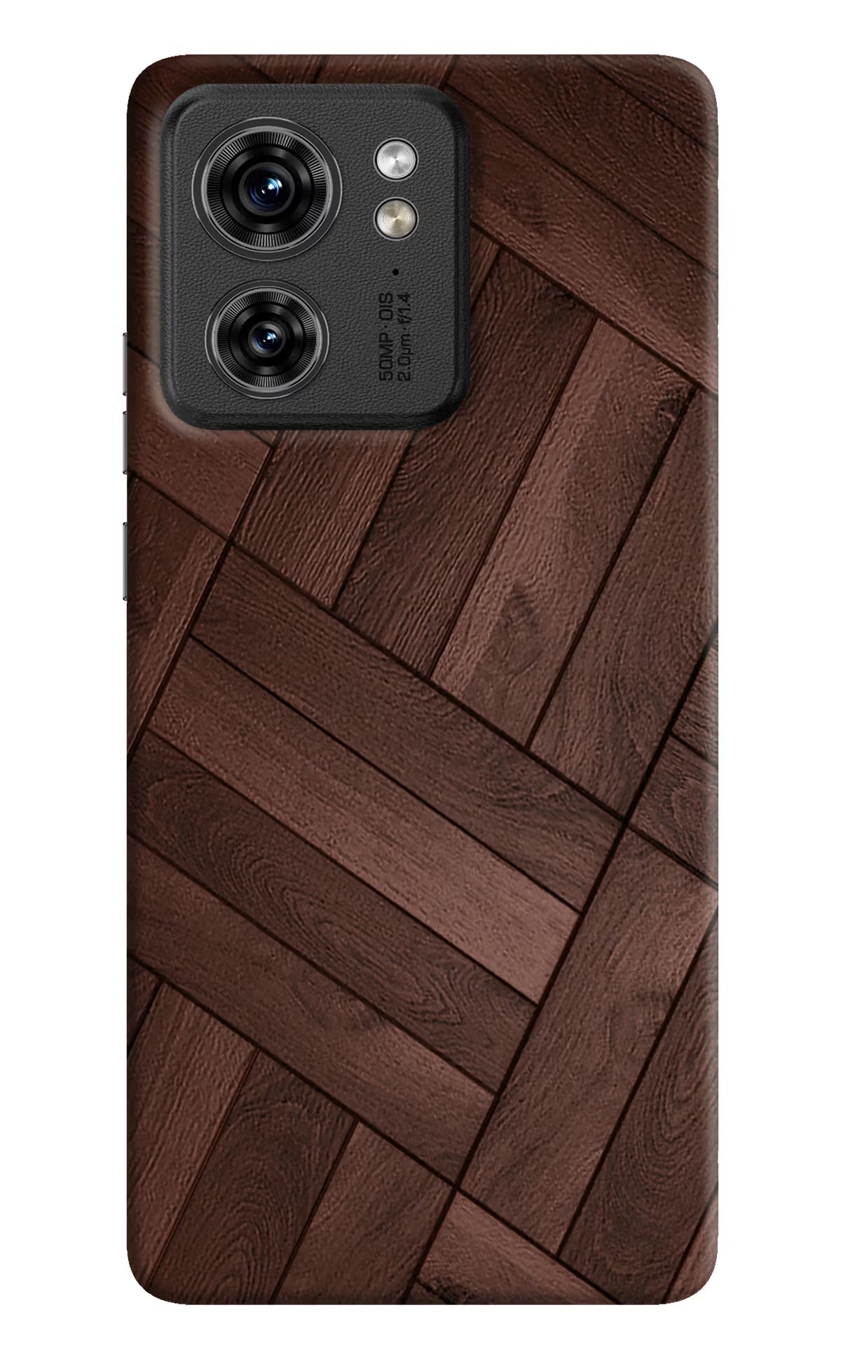 Wooden Texture Design Moto Edge 40 Hard Case Back Cover by Casekaro