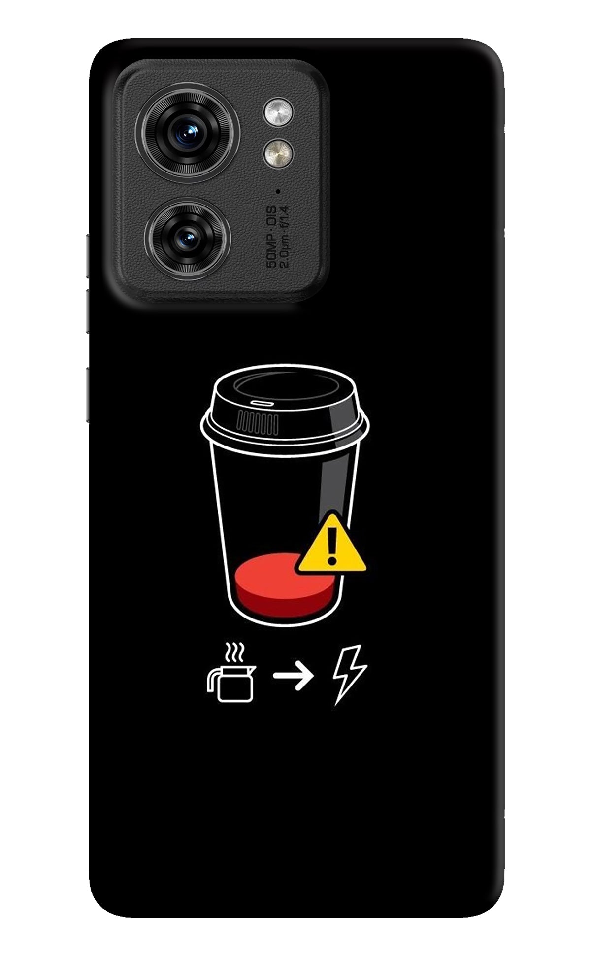 Coffee Moto Edge 40 Back Cover