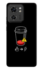 Coffee Moto Edge 40 Hard Case Back Cover by Casekaro