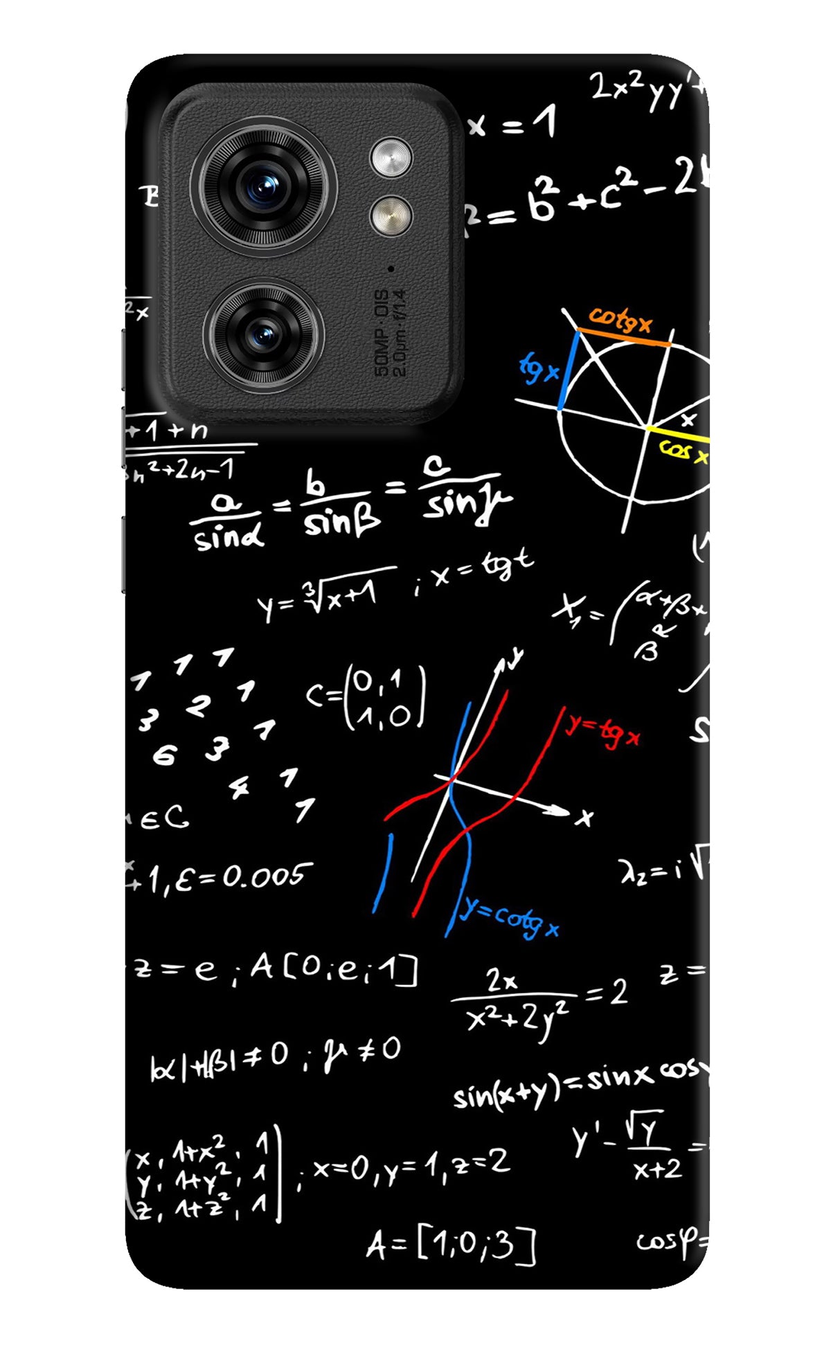 Mathematics Formula Moto Edge 40 Back Cover