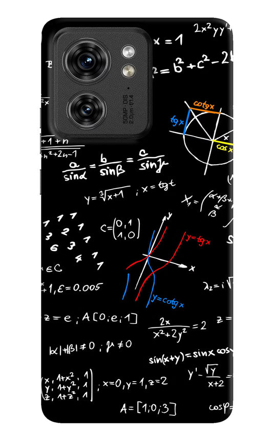 Mathematics Formula Moto Edge 40 Hard Case Back Cover by Casekaro
