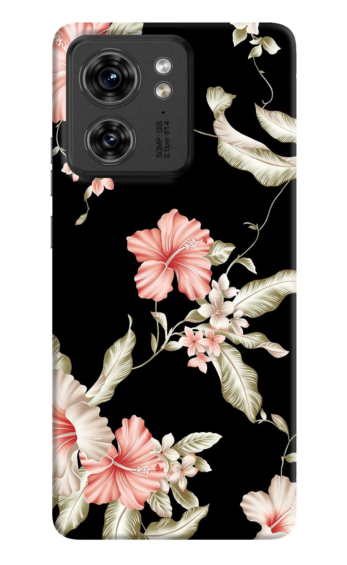 Flowers Moto Edge 40 Hard Case Back Cover by Casekaro