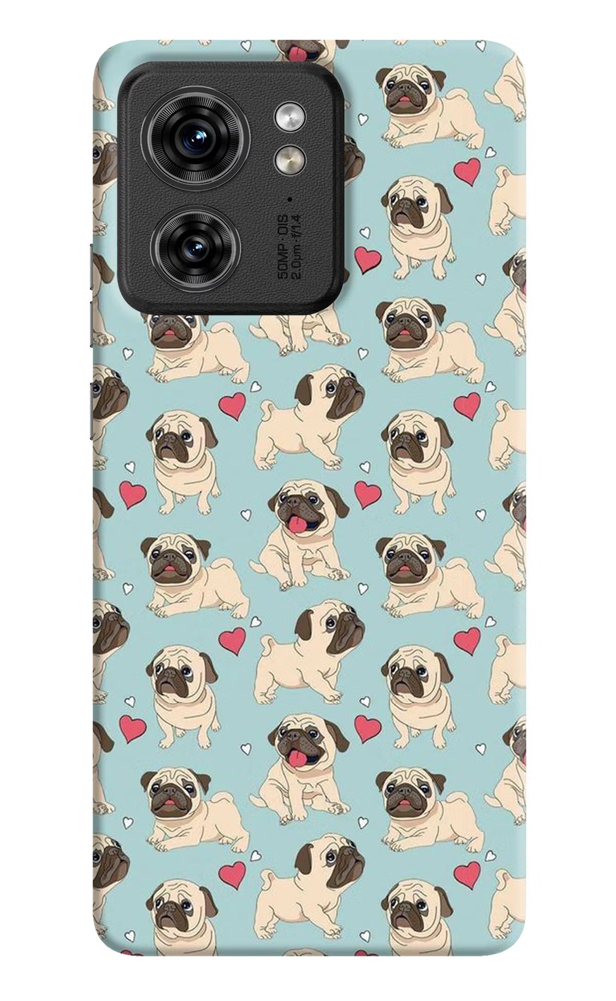 Pug Dog Moto Edge 40 Hard Case Back Cover by Casekaro