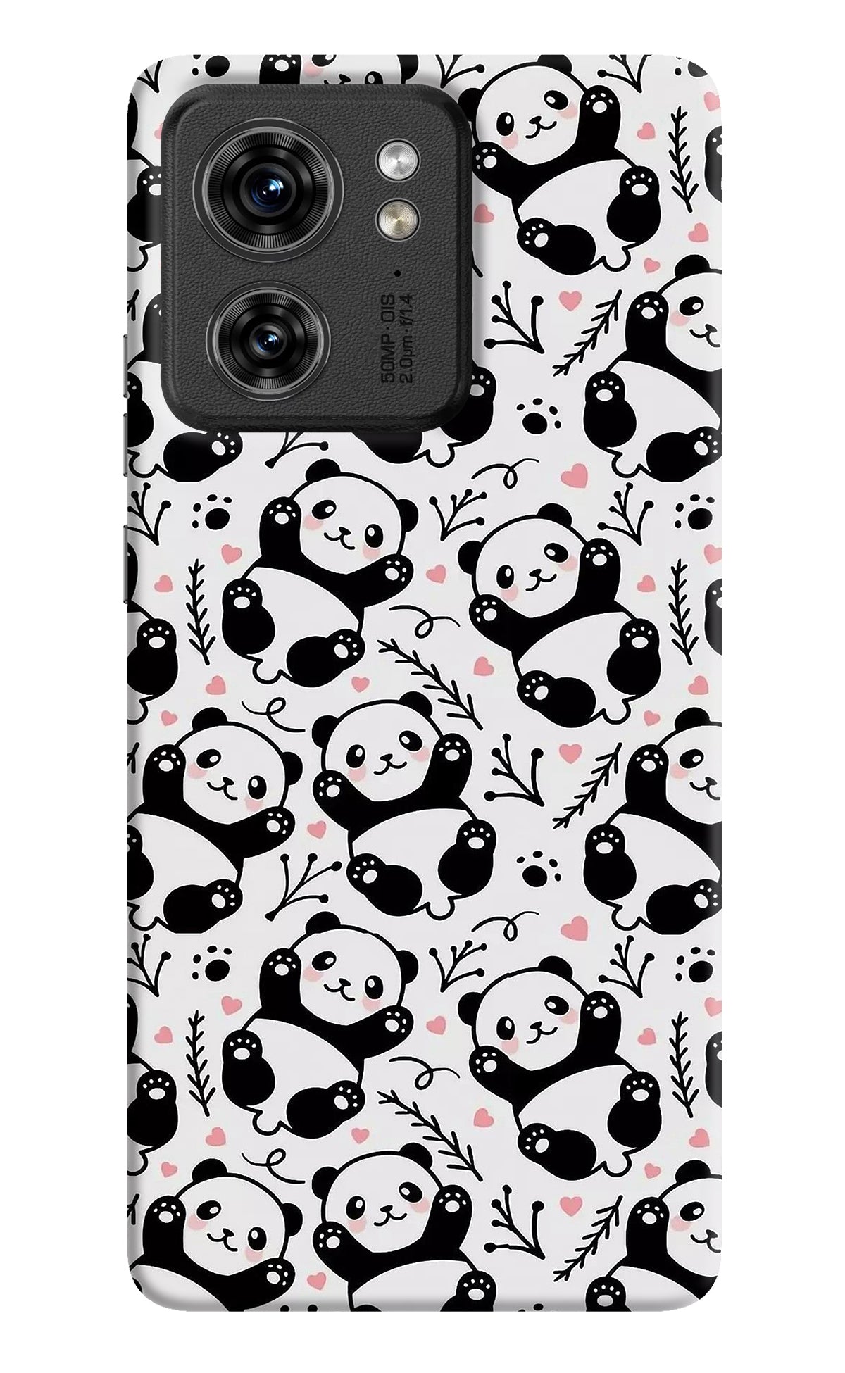 Cute Panda Moto Edge 40 Back Cover