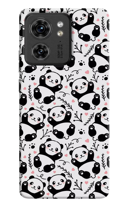 Cute Panda Moto Edge 40 Hard Case Back Cover by Casekaro