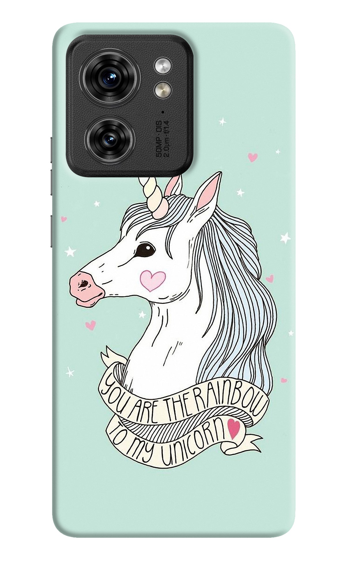 Unicorn Wallpaper Moto Edge 40 Back Cover