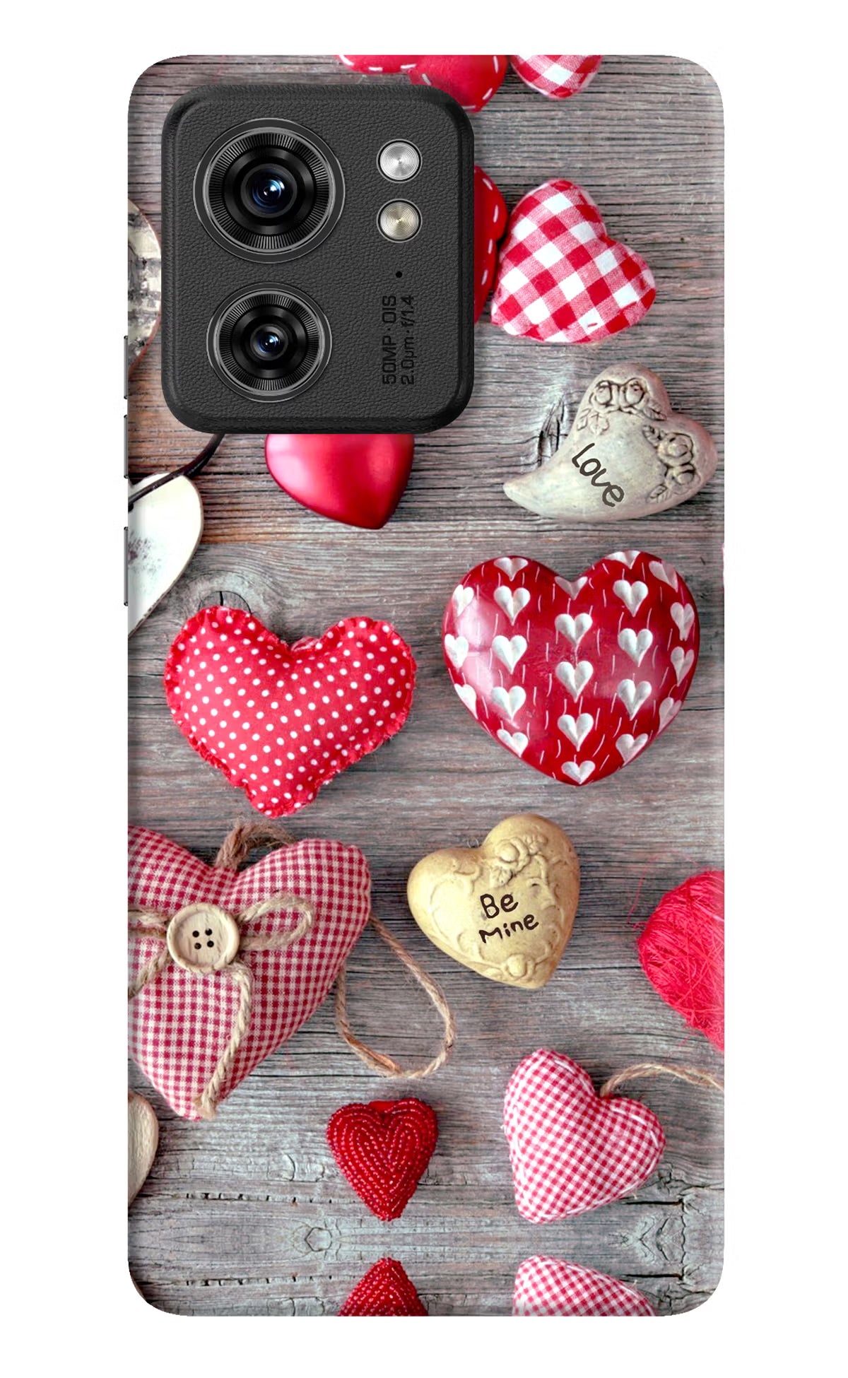 Love Wallpaper Moto Edge 40 Hard Case Back Cover by Casekaro