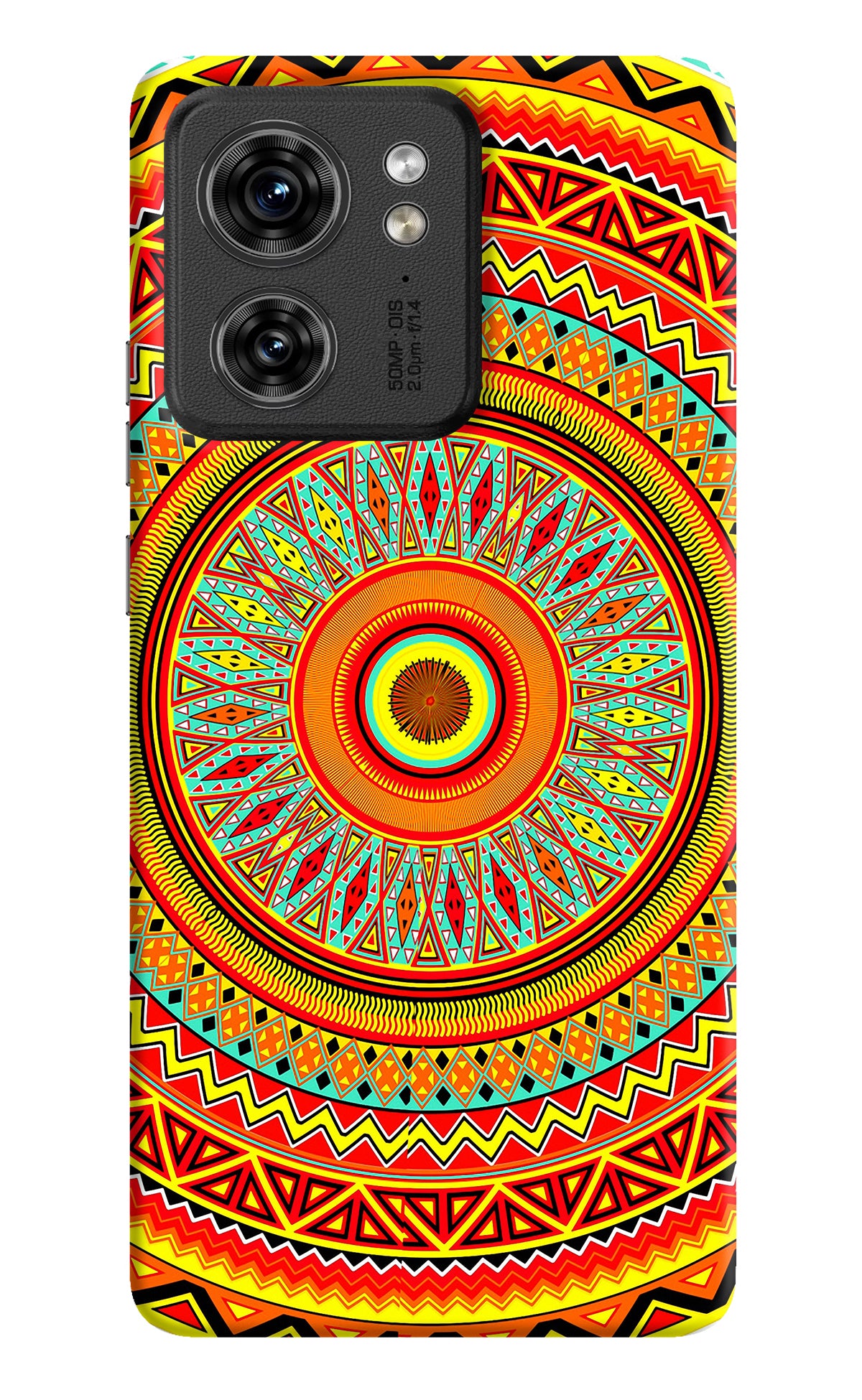 Mandala Pattern Moto Edge 40 Back Cover