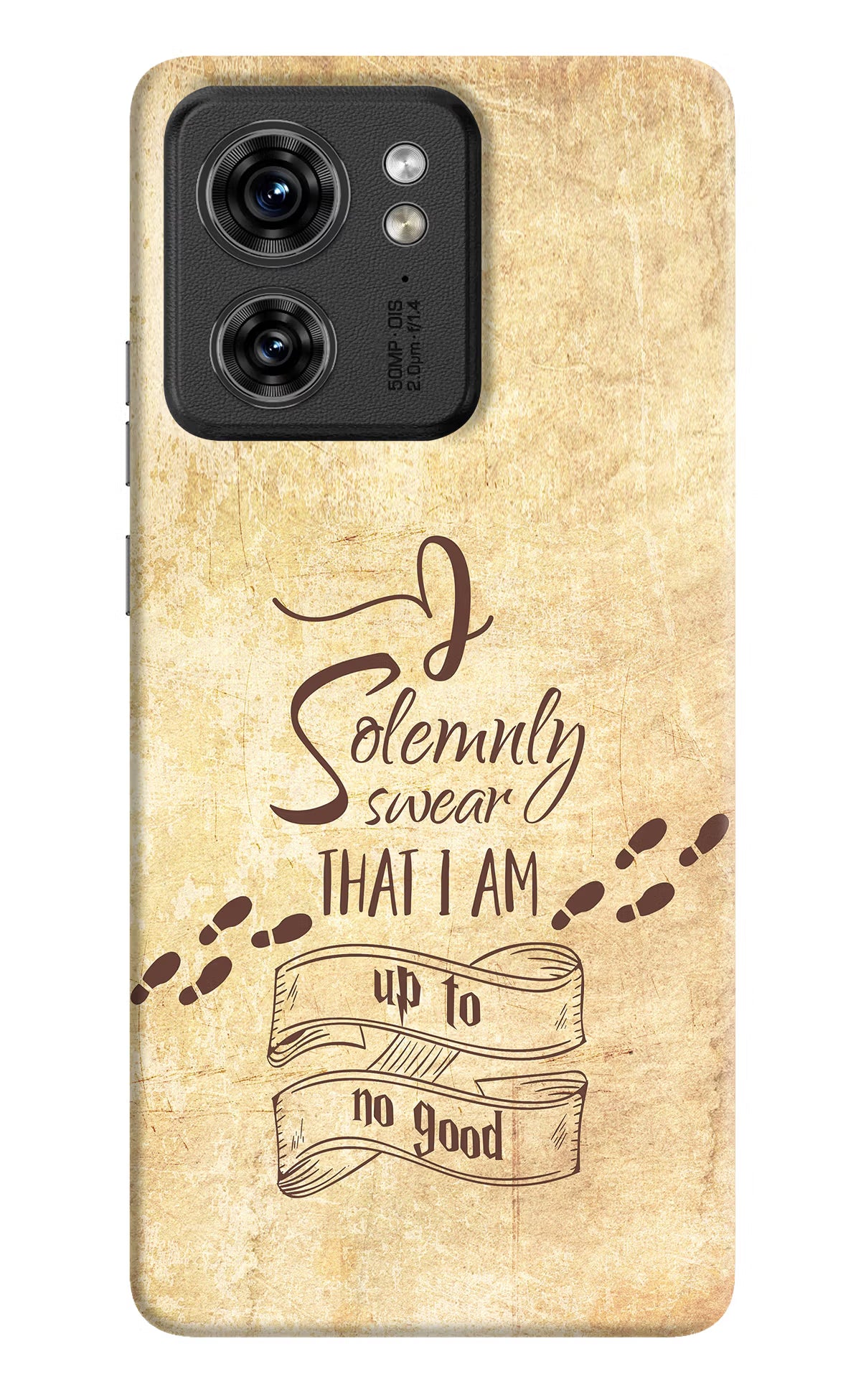 I Solemnly swear that i up to no good Moto Edge 40 Hard Case Back Cover by Casekaro