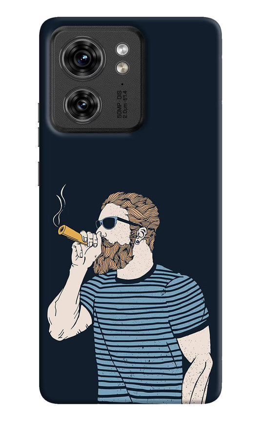 Smoking Moto Edge 40 Hard Case Back Cover by Casekaro