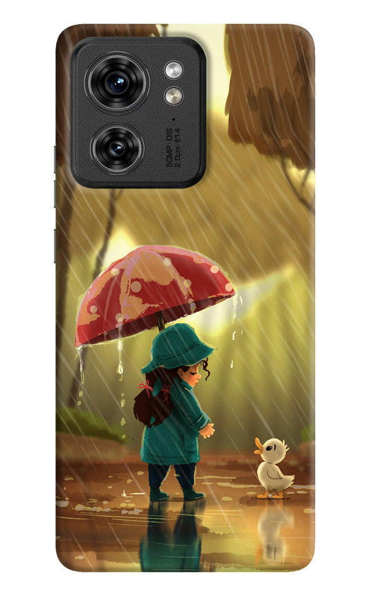 Rainy Day Moto Edge 40 Hard Case Back Cover by Casekaro