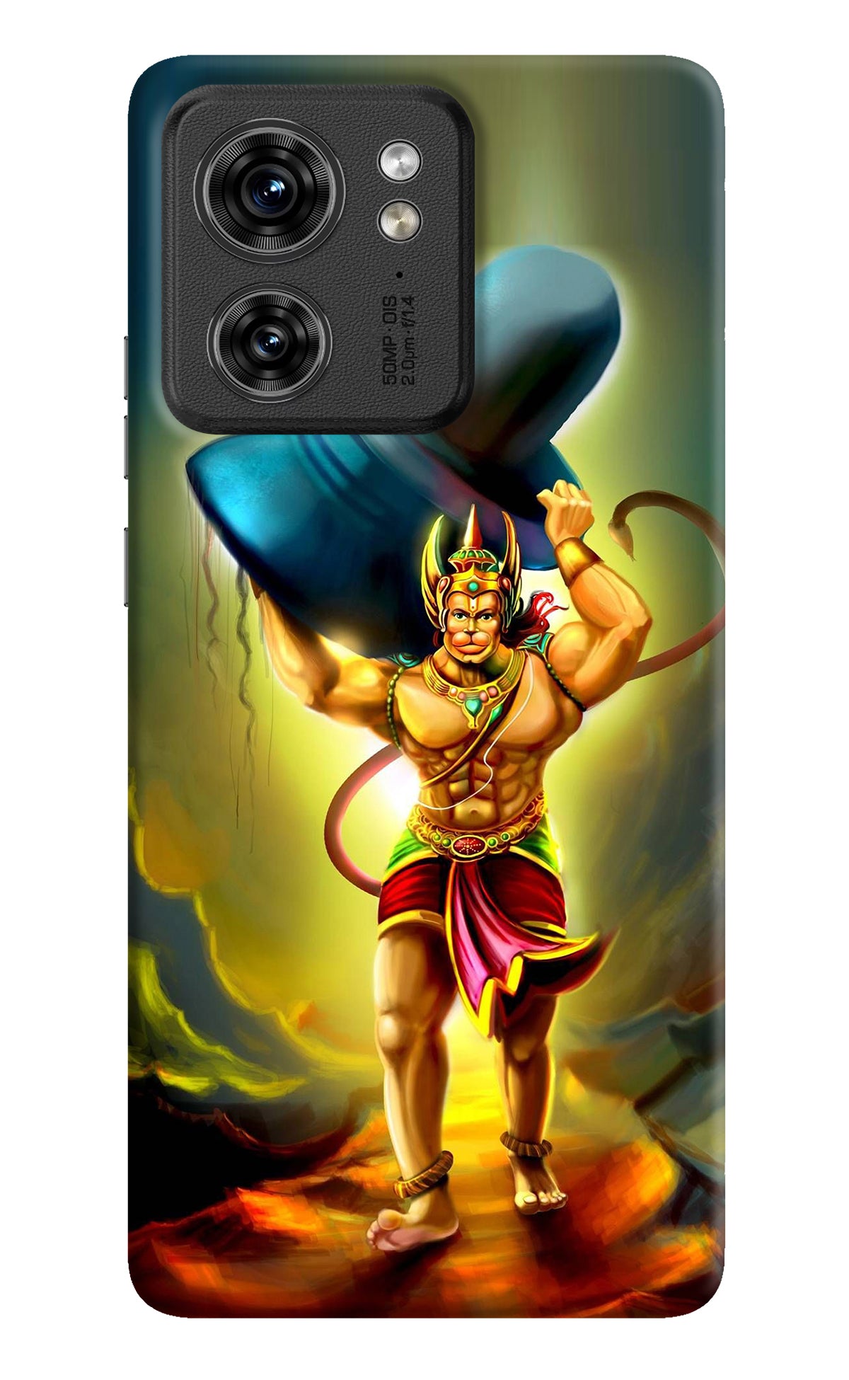 Lord Hanuman Moto Edge 40 Back Cover