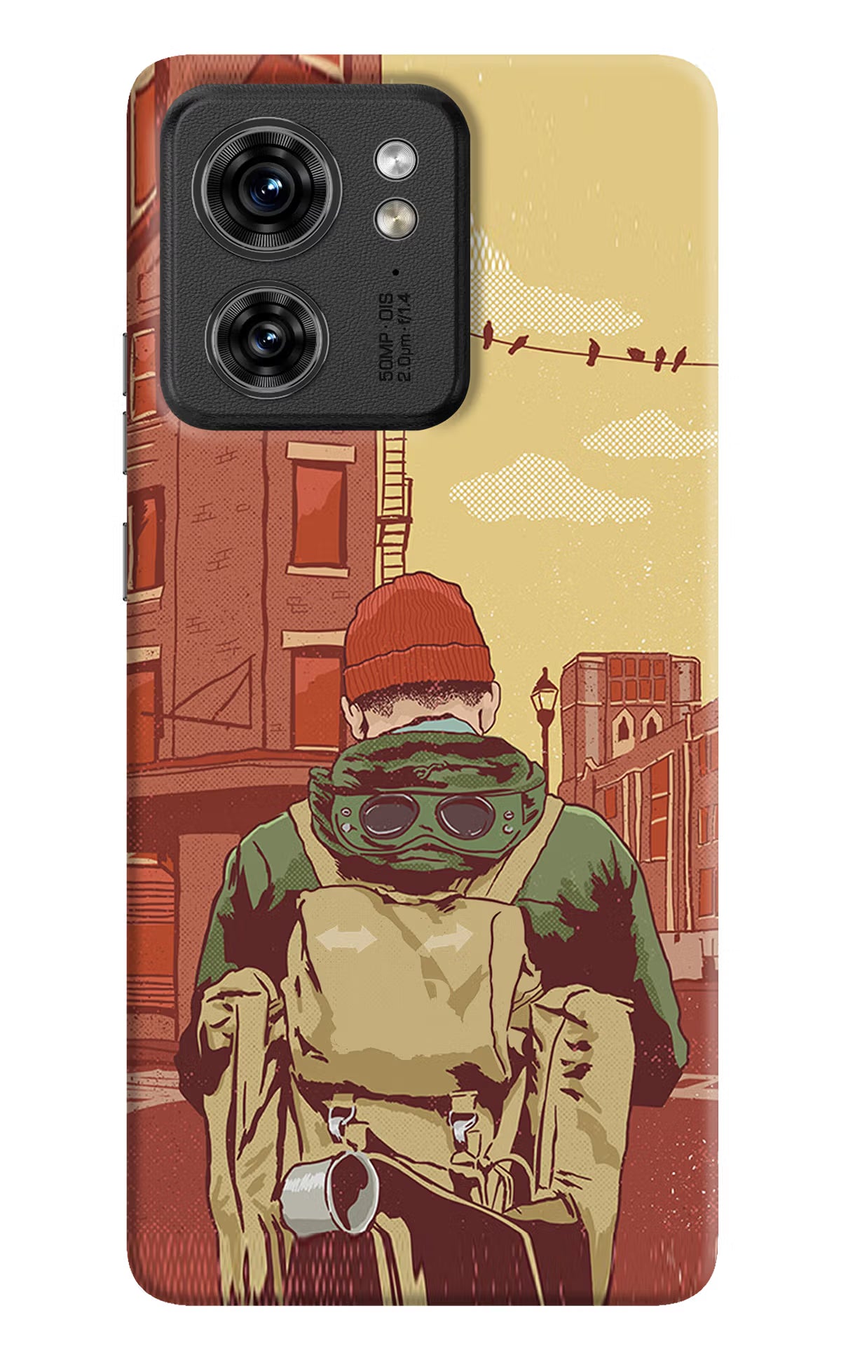 Adventurous Moto Edge 40 Hard Case Back Cover by Casekaro