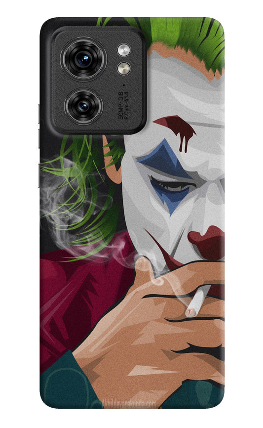 Joker Smoking Moto Edge 40 Hard Case Back Cover by Casekaro