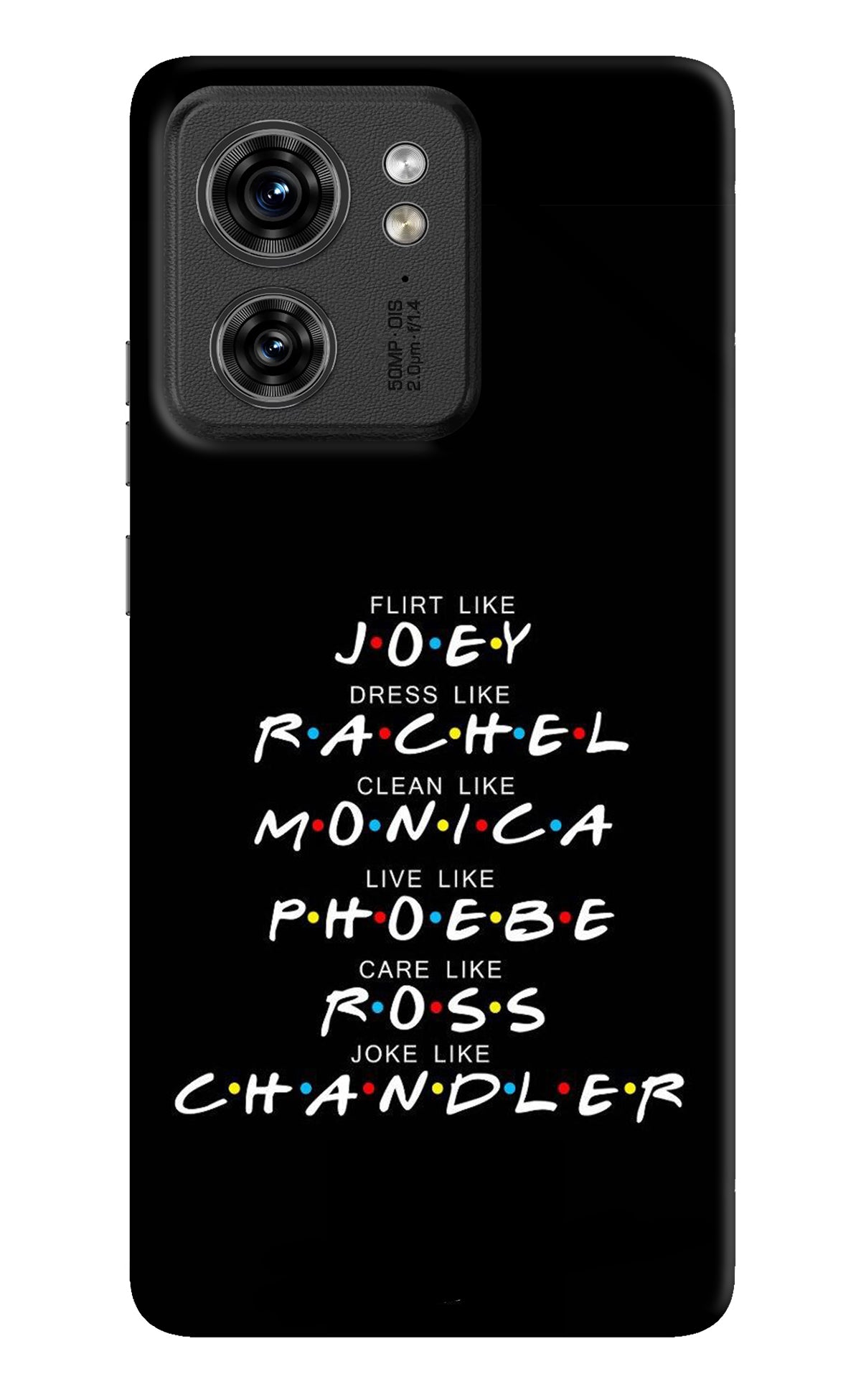 FRIENDS Character Moto Edge 40 Back Cover