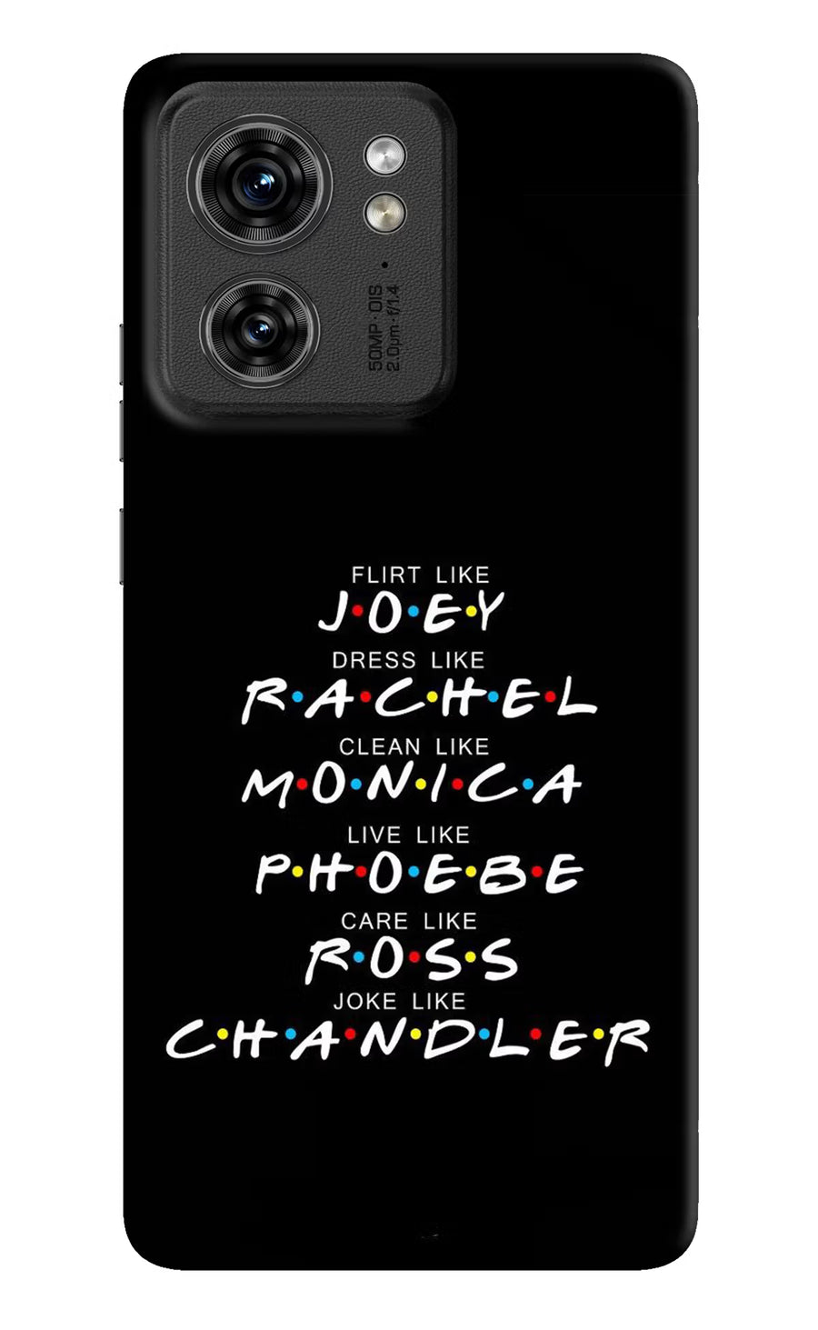 FRIENDS Character Moto Edge 40 Back Cover, Hard case