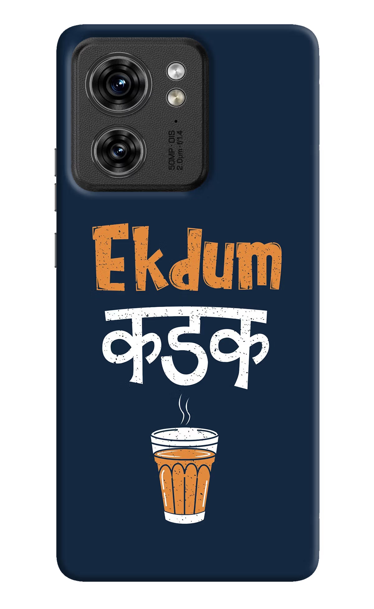 Ekdum Kadak Chai Moto Edge 40 Hard Case Back Cover by Casekaro