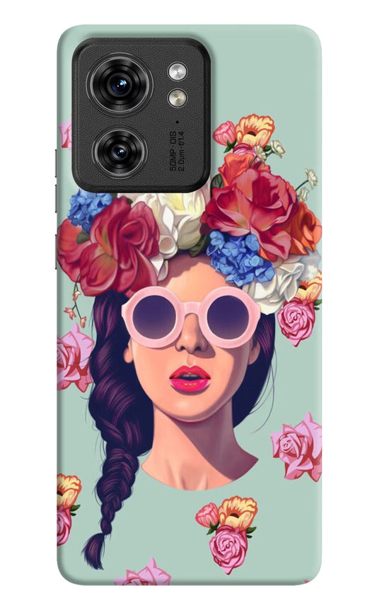 Pretty Girl Moto Edge 40 Hard Case Back Cover by Casekaro