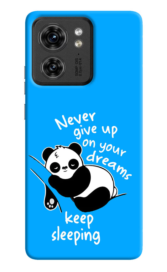 Keep Sleeping Moto Edge 40 Hard Case Back Cover by Casekaro