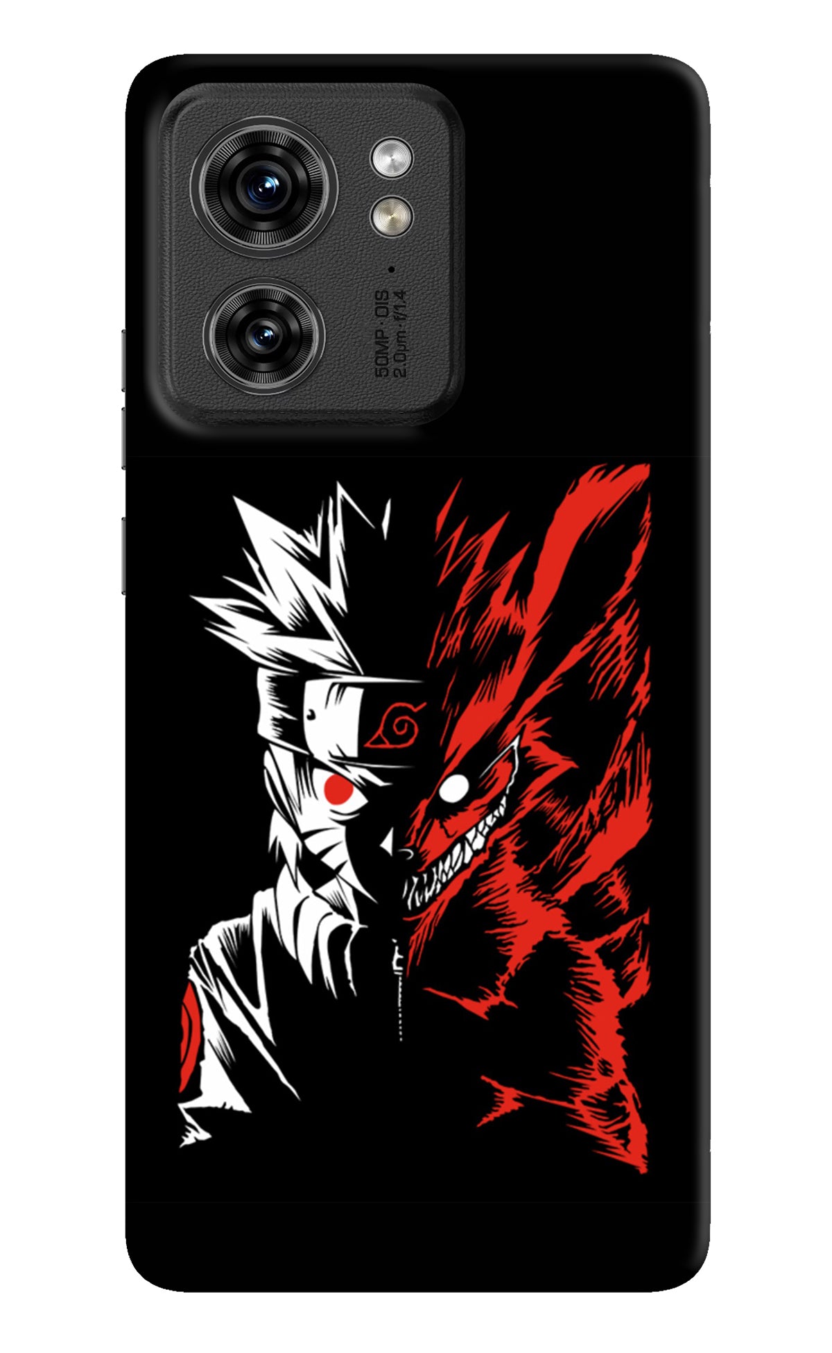 Naruto Two Face Moto Edge 40 Back Cover