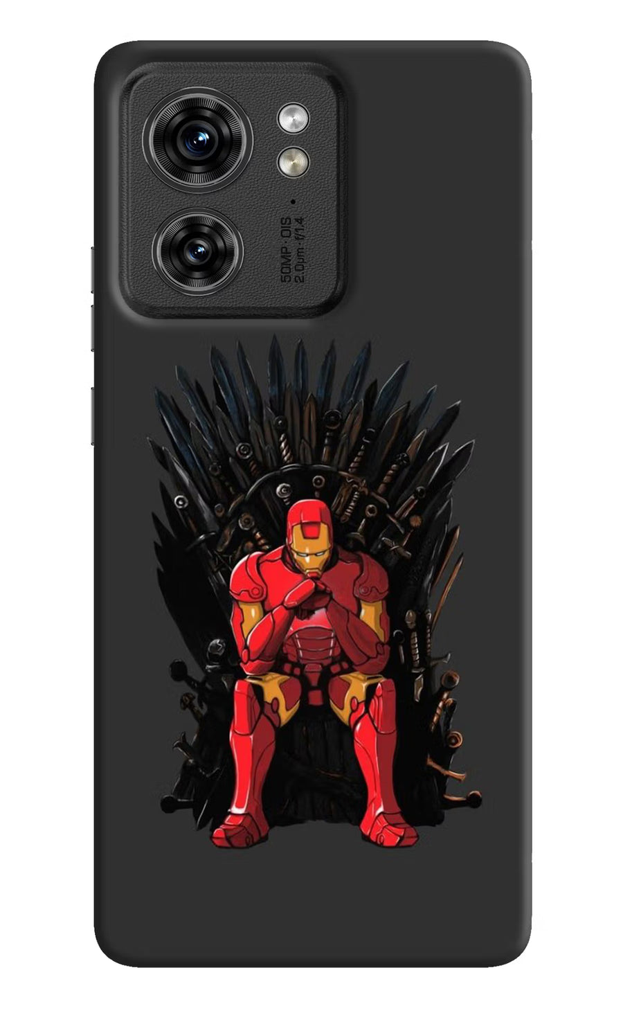 Ironman Throne Moto Edge 40 Back Cover, Hard case