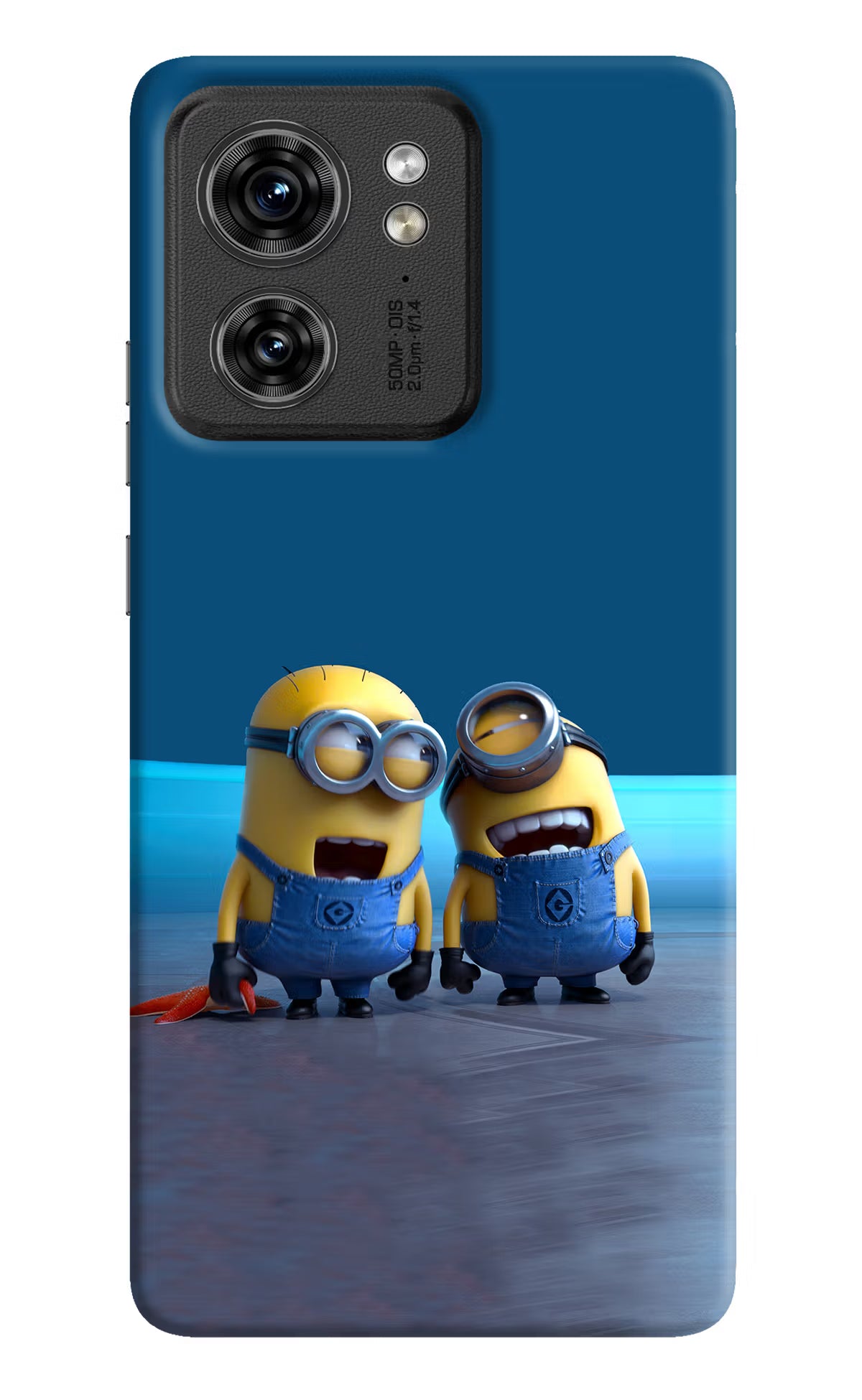 Minion Laughing Moto Edge 40 Hard Case Back Cover by Casekaro